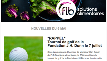 Infolettre du 6 mai