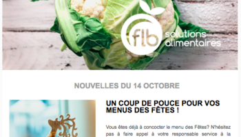 Infolettre du 14 octobre