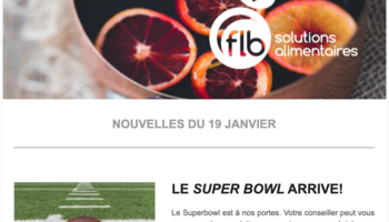 Cette semaine : menu du Super Bowl et oranges sanguines!